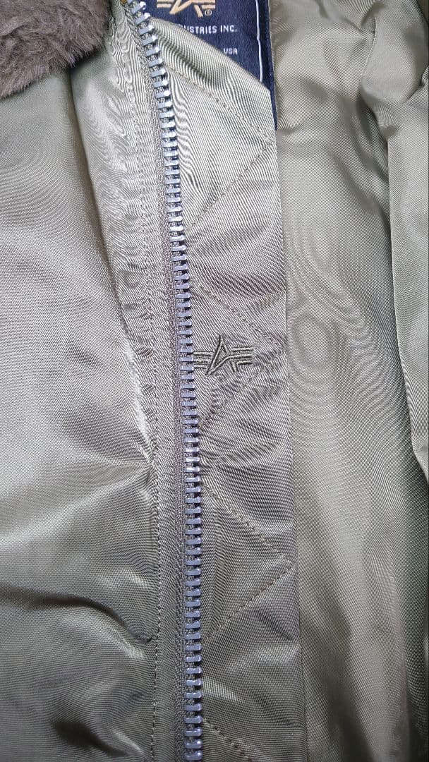 ALPHA INDUSTRIES B-15襟ボア フライトジャケット Lサイズ