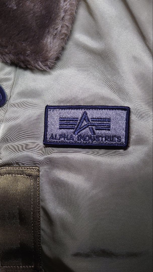 ALPHA INDUSTRIES B-15襟ボア フライトジャケット Lサイズ