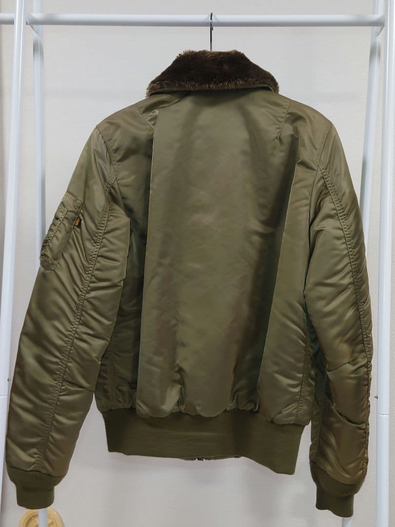 ALPHA INDUSTRIES B-15襟ボア フライトジャケット Lサイズ