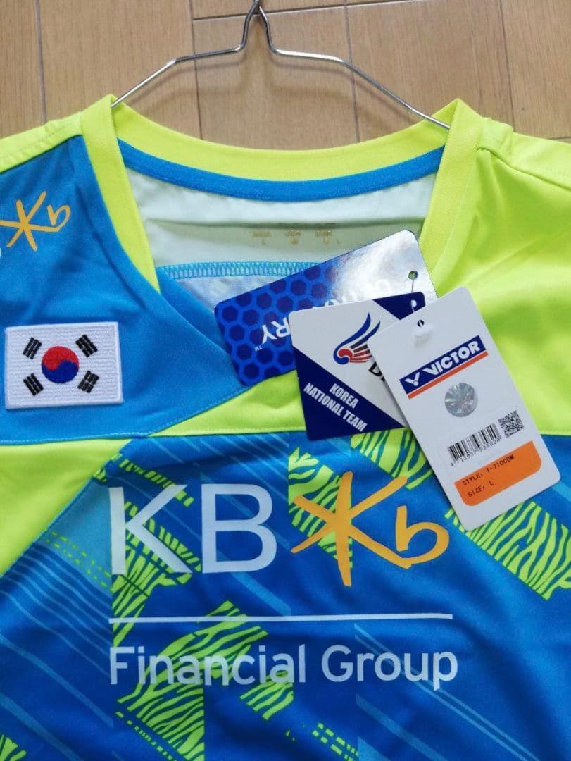 VICTORビクター 韓国代表 バドミントン 選手支給品 非売品 ゲームシャツ