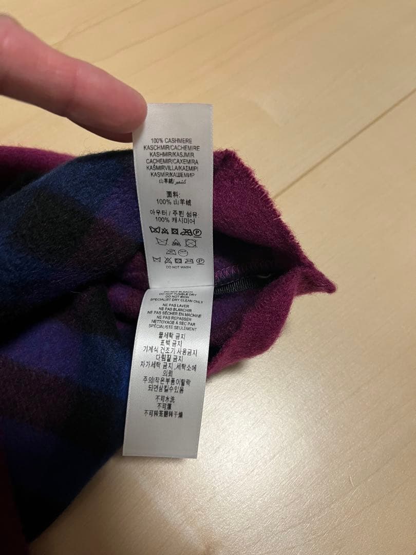 バーバリー　スヌード　ネックウォーマー　マフラー　カシミア100％　未使用に近い