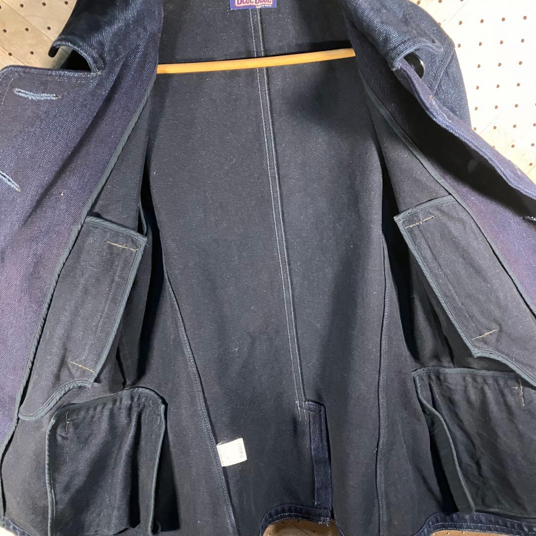 BLUE BLUE ブルーブルー デニムPコート 濃紺 日本製 美品 2