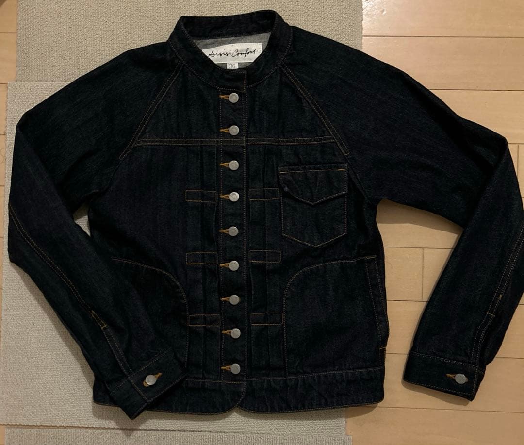 美品si-si-si comfortスースースーコンフォートデニムジャケット36