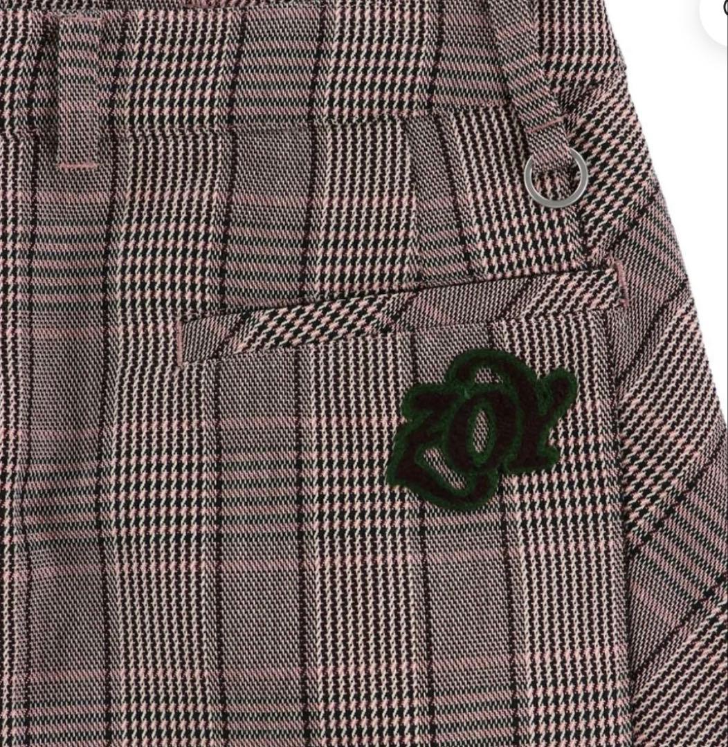 WOMEN ドライタッチグレンチェックスカート(防風裏地付き) ピンク