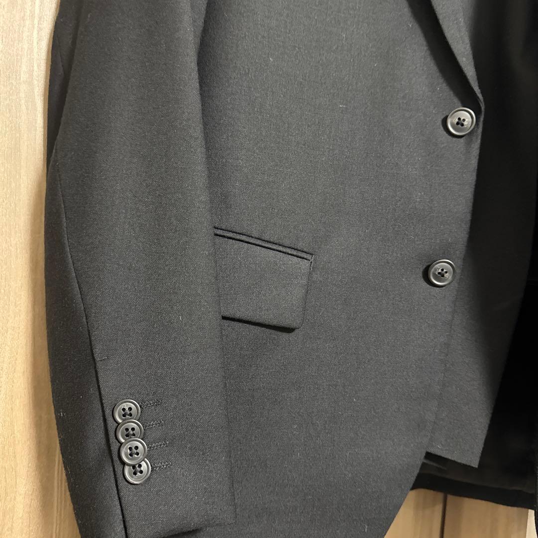 +J ウールジャケット ウールパンツ ブラック M 79 ユニクロ