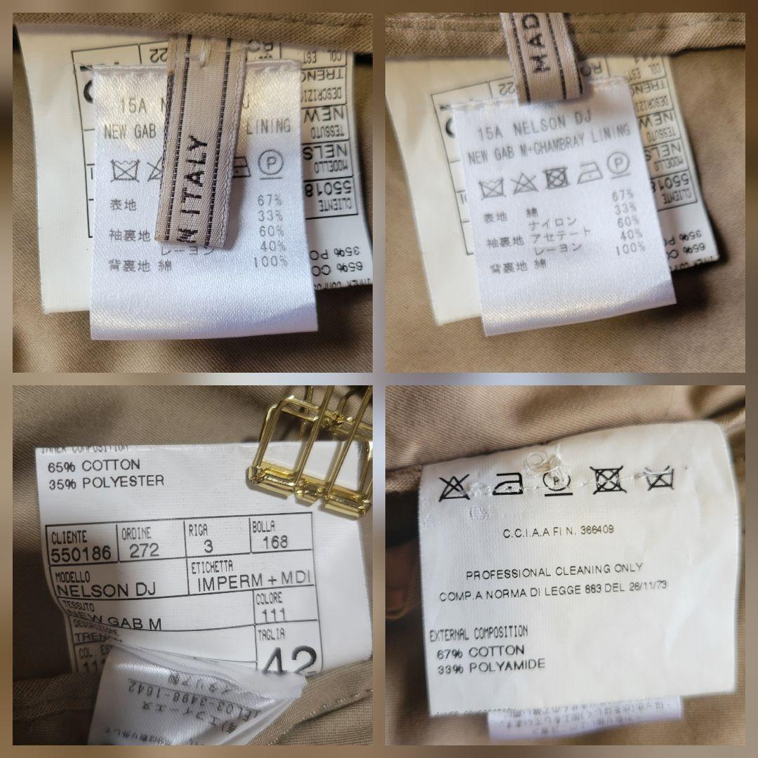 レア/定価99000円✨インペルメアビレネルソンドンナ　トレンチコート　菊池京子