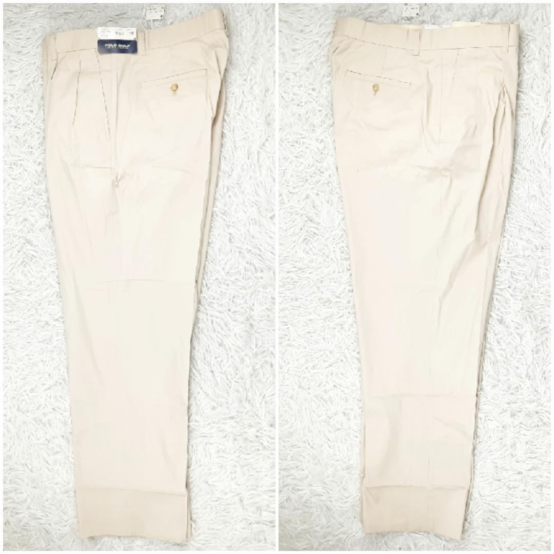 未使用保管品タグ付◎POLO GOLF コットンパンツ ゴルフウェア ベージュ