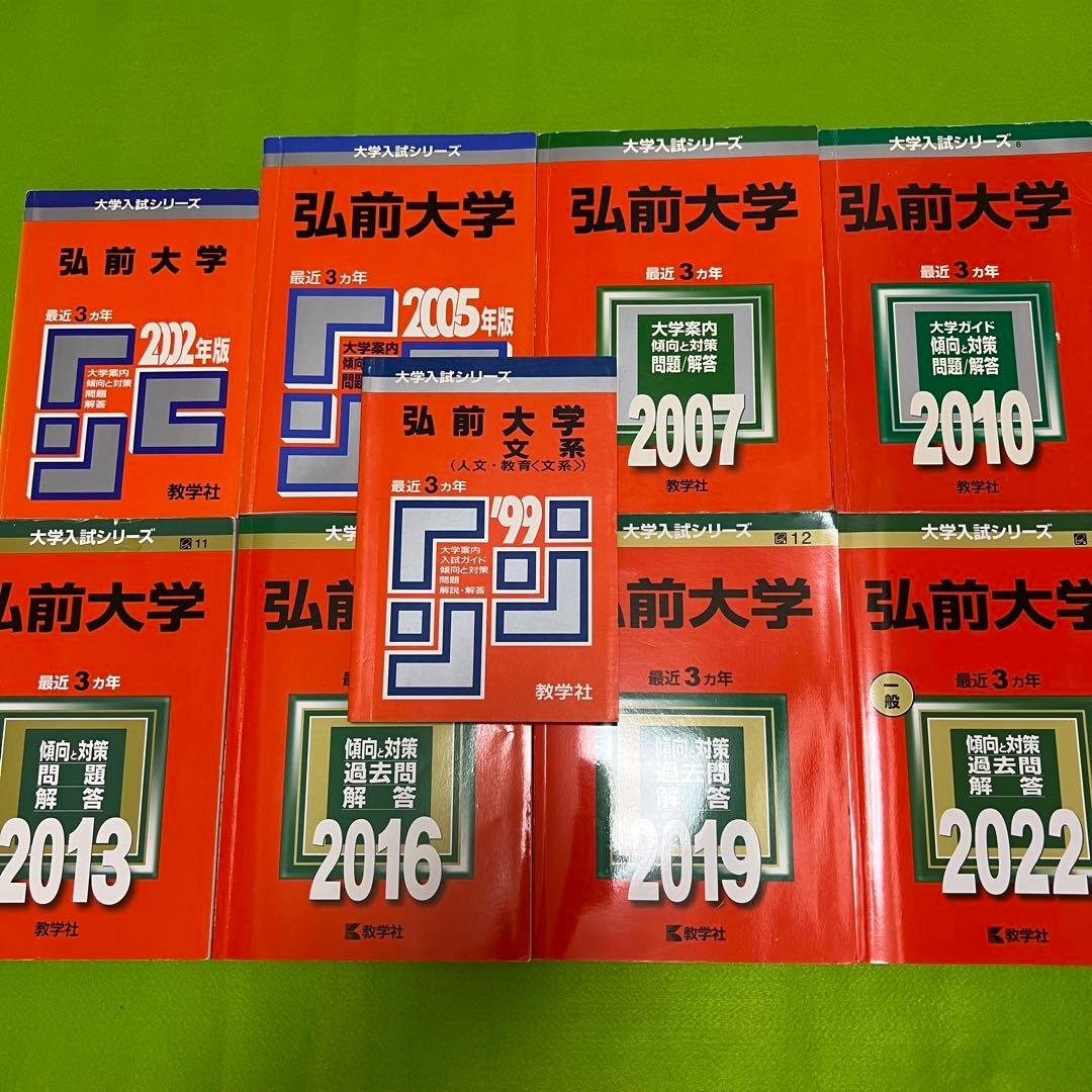 赤本　弘前大学　医学部　1996年～2021年 26年分