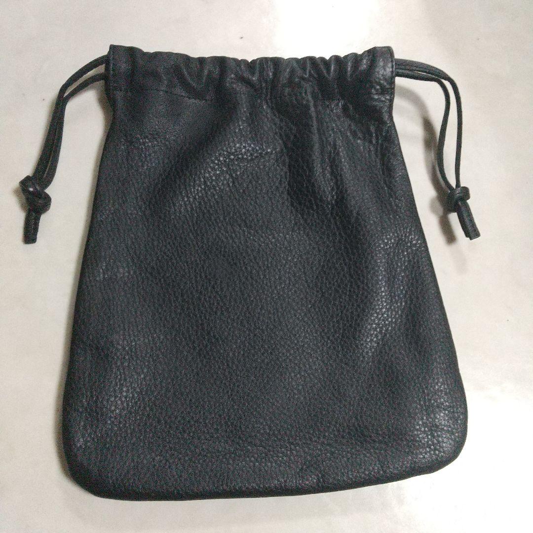 美品 SOMES SADDLE ソメスサドル ロゴ入り 巾着 男女兼用 バッグ