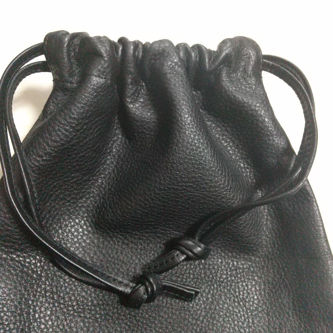 美品 SOMES SADDLE ソメスサドル ロゴ入り 巾着 男女兼用 バッグ