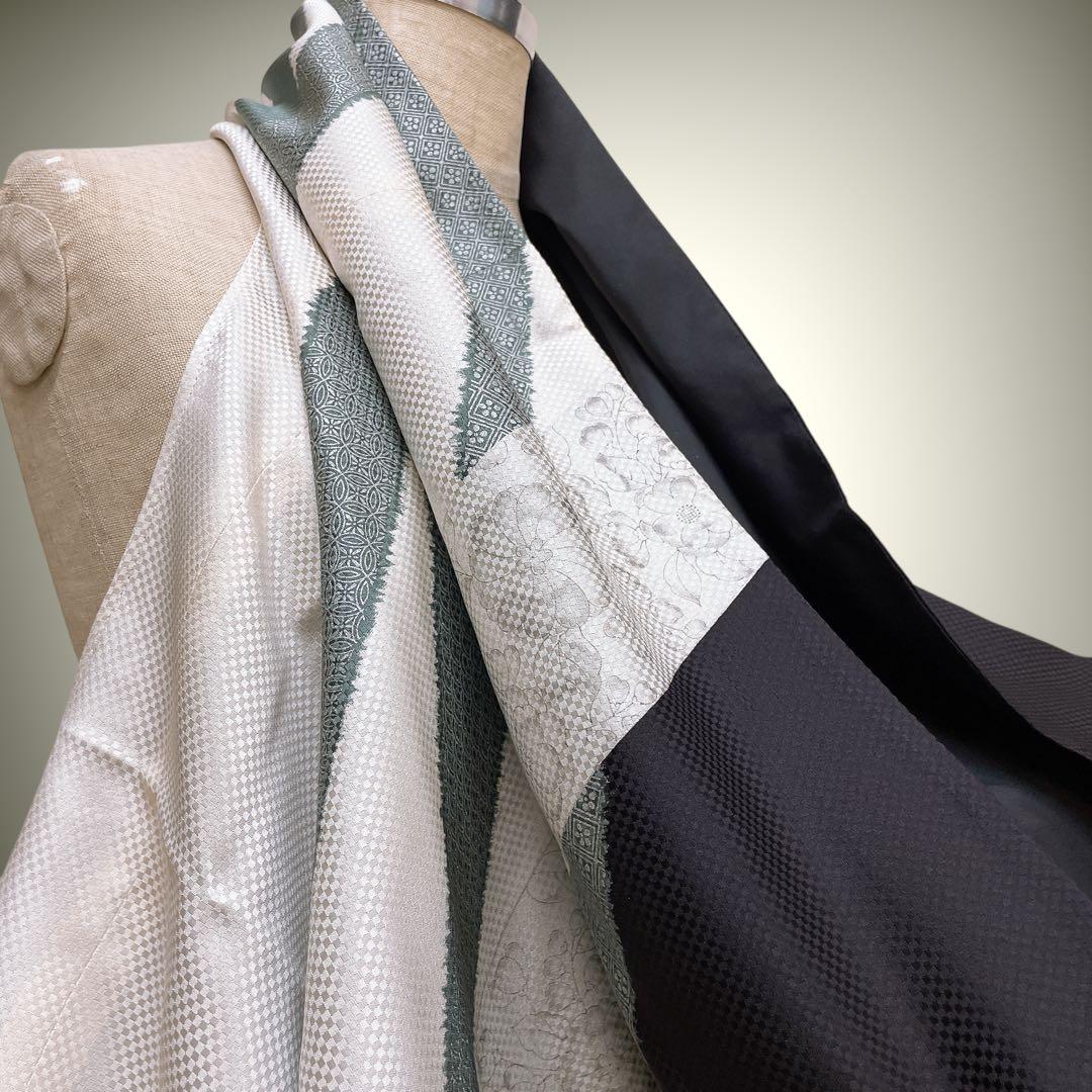 スクエア変型ジレ 着物リメイク リバーシブル フリーサイズ J71227