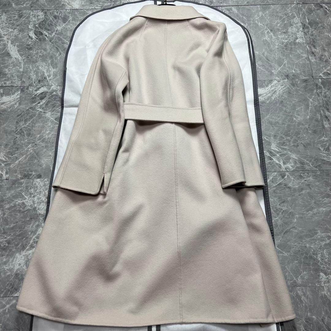 極美品♡近年品　マックスマーラ　クチートアマーノ　ベルテッドコート　アイボリー