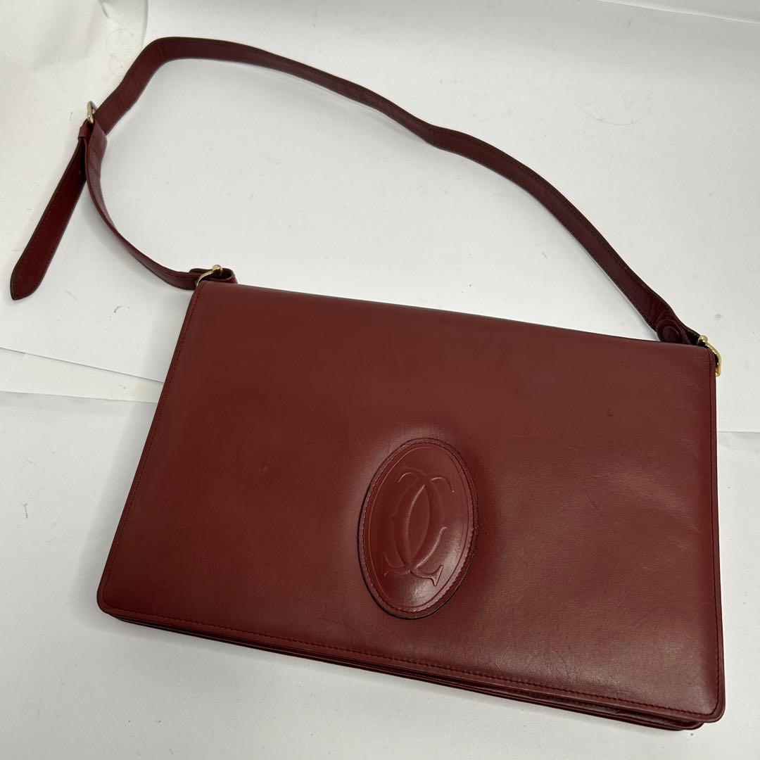 【美品✨️】Cartier カルティエ ショルダーバッグ マストライン フラップ
