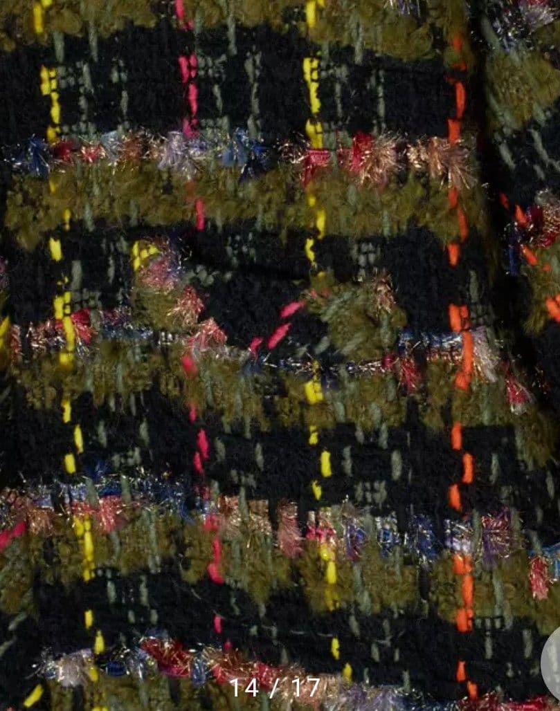 セール！新品MADISONBLUE ノーカラージャケット ツイードチェック