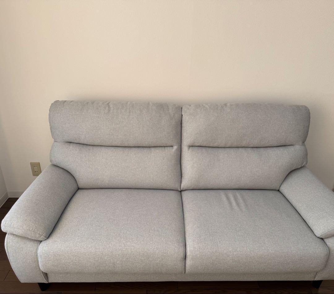 青梅の　ニトリ　３人用　布張りタイプ　ソファ　MK02