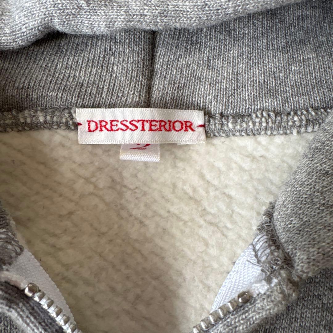 DRESSTERIOR グレー フード付きパーカー