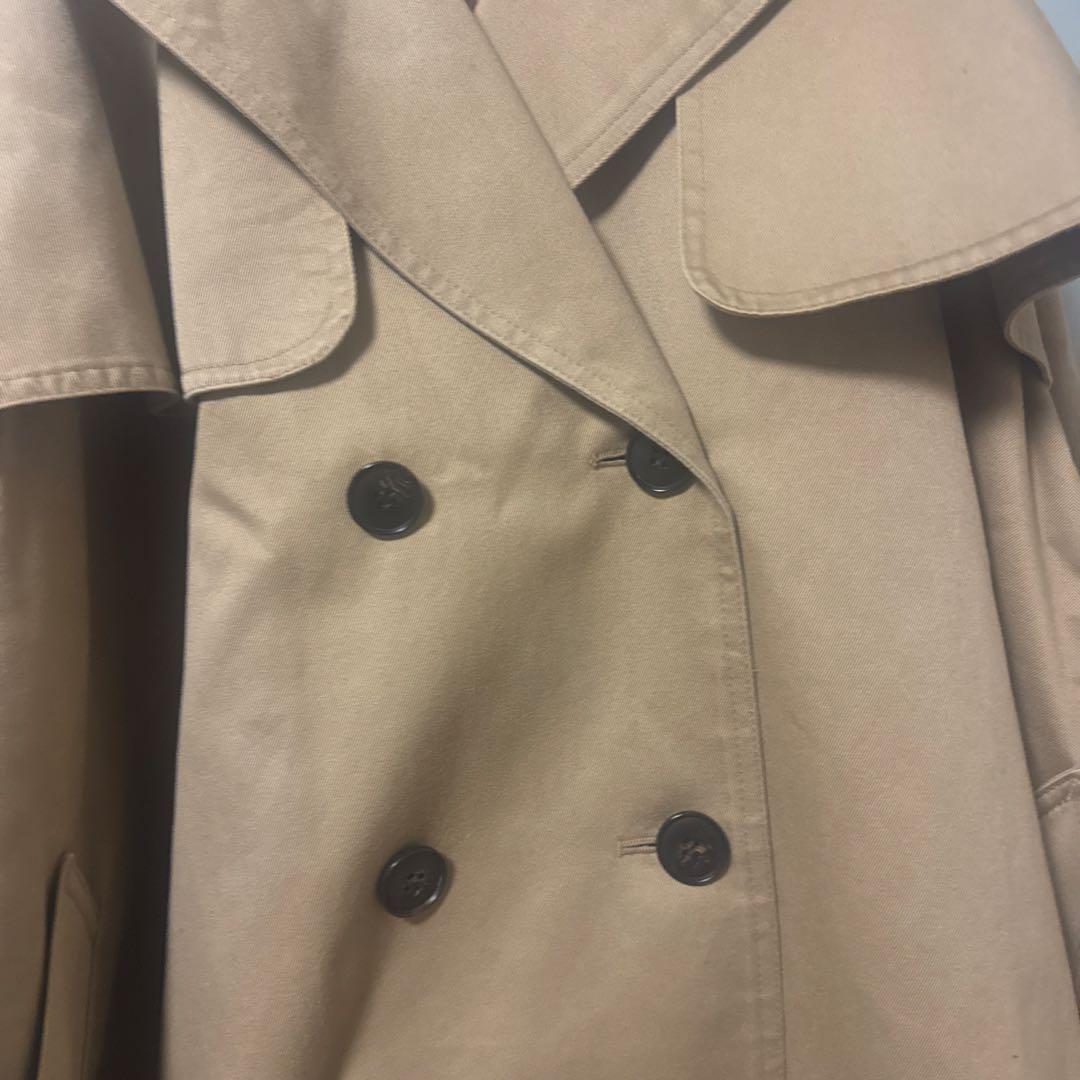 CLANE ショートフレアトレンチコート　ベージュ