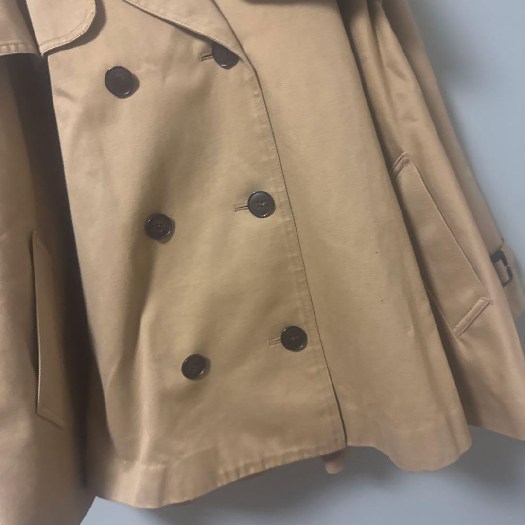 CLANE ショートフレアトレンチコート　ベージュ