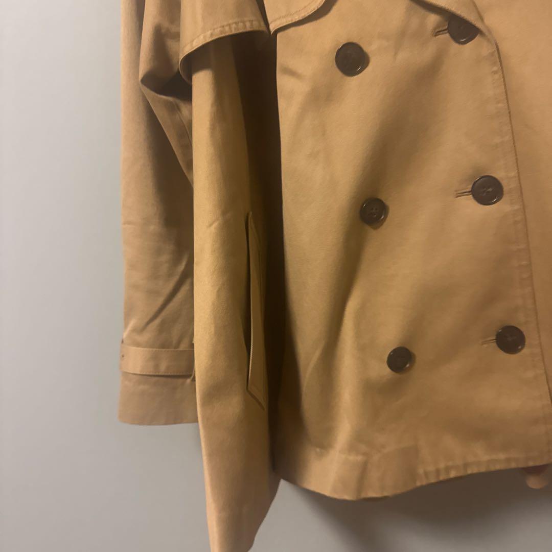 CLANE ショートフレアトレンチコート　ベージュ