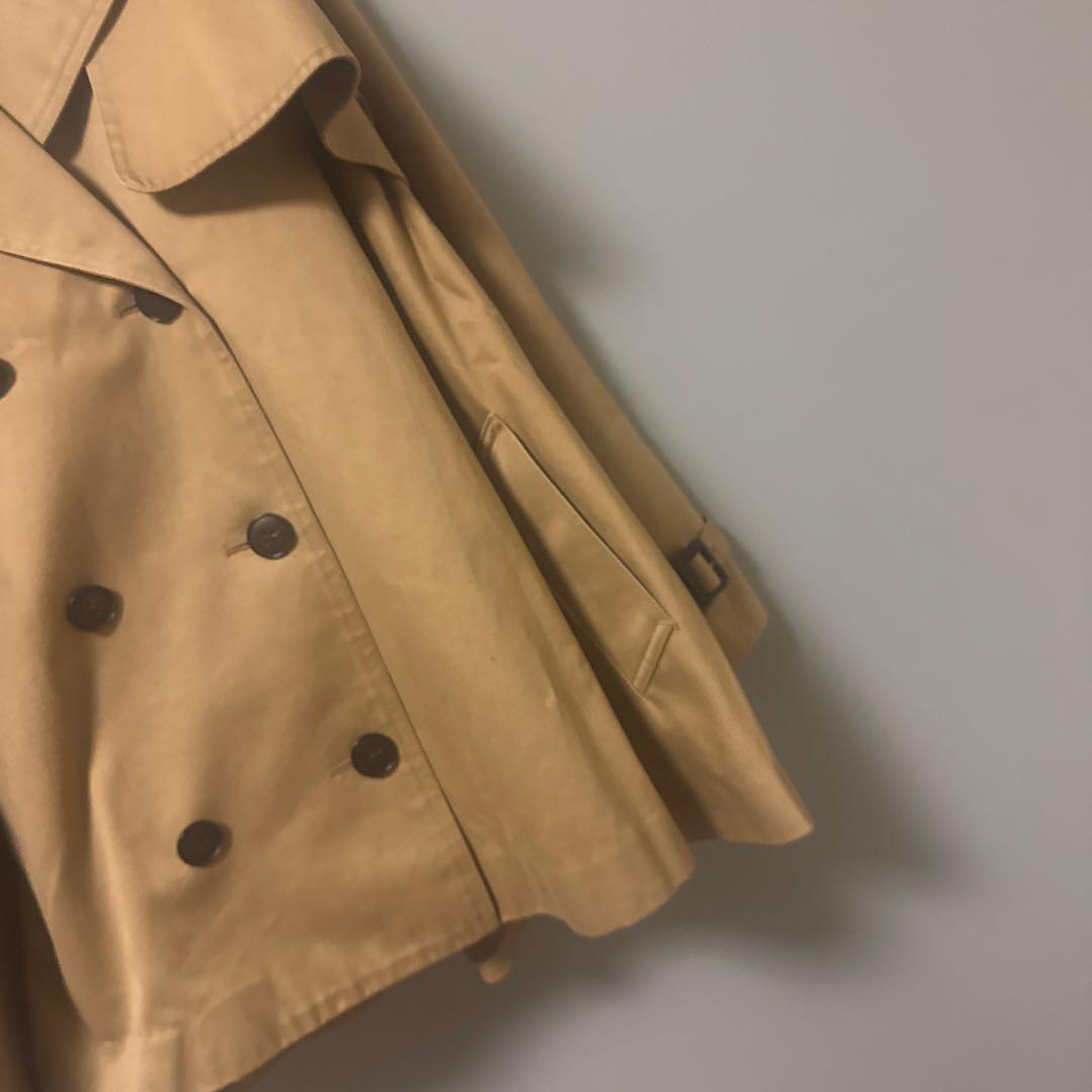 CLANE ショートフレアトレンチコート　ベージュ