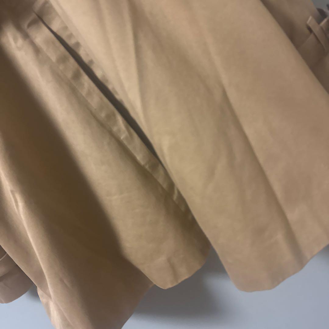 CLANE ショートフレアトレンチコート　ベージュ