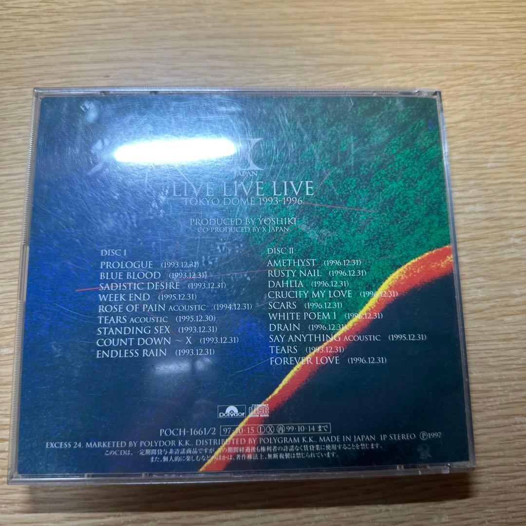 X JAPANライヴ・ライヴ・ライヴTOKYO DOME1993-1996 CD