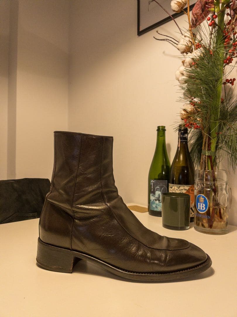 Husbands Paris ブーツ　ダークブラウン 43