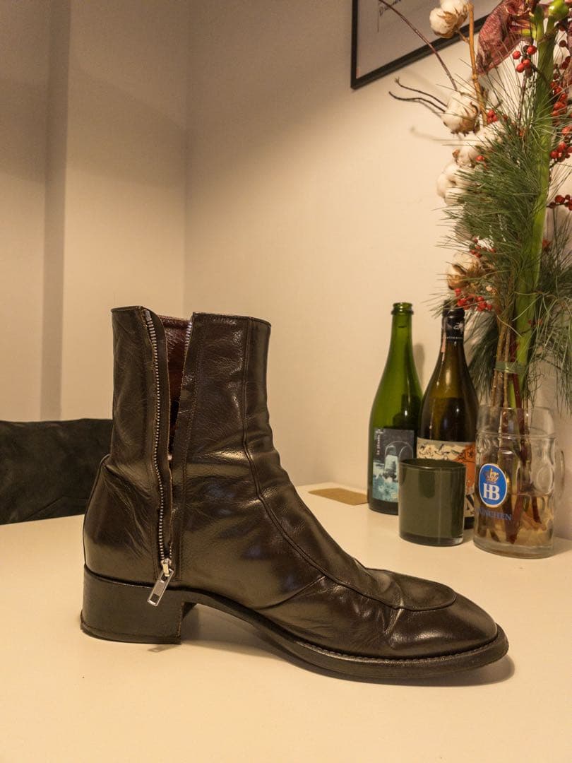 Husbands Paris ブーツ　ダークブラウン 43