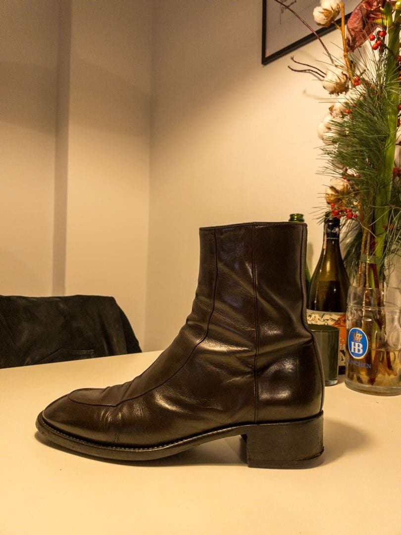 Husbands Paris ブーツ　ダークブラウン 43