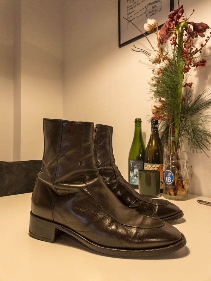 Husbands Paris ブーツ　ダークブラウン 43
