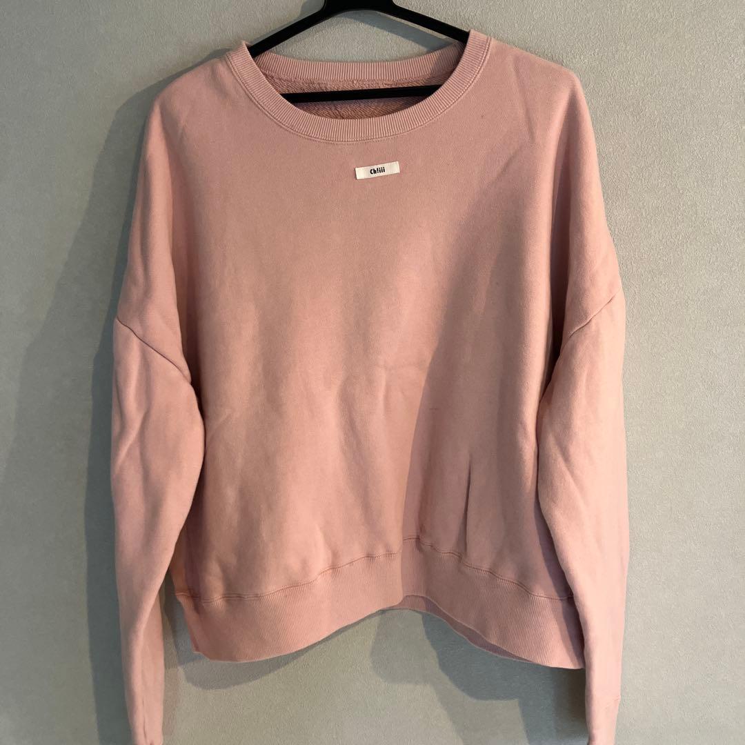 chiiiibag Logo Crewneck Sweat ピンク