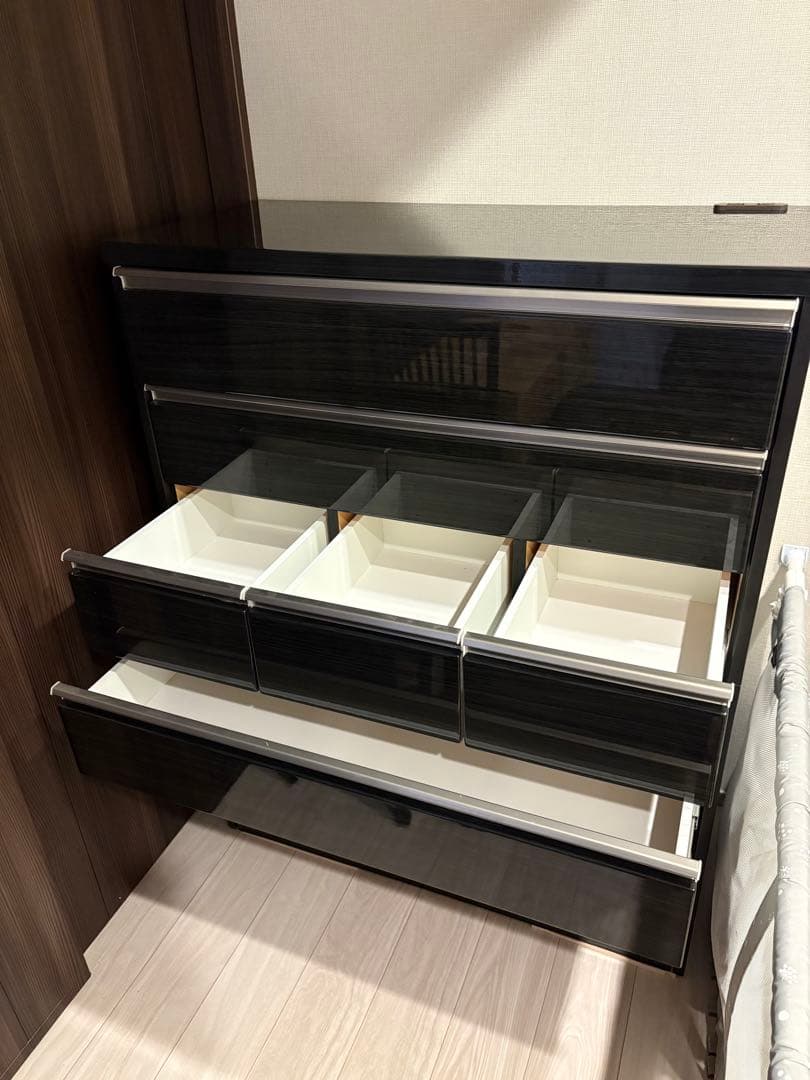 【美品】整理タンス アスター 100HC ブラック 黒 チェスト 高級