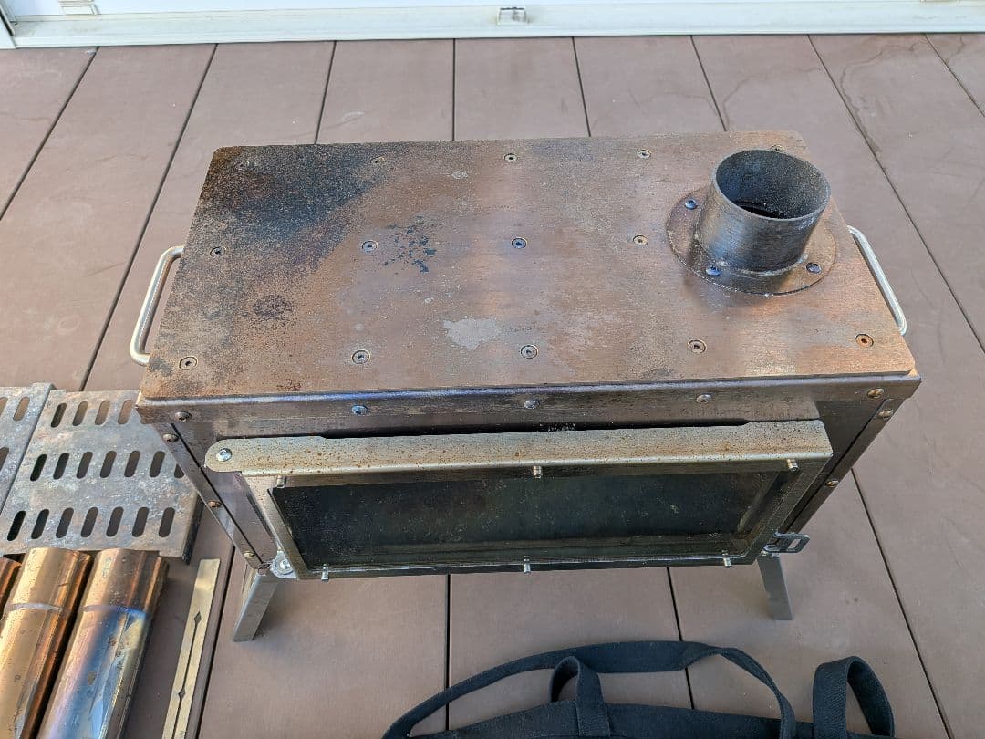 MOON LENCE 薪ストーブ 二次燃焼 耐熱ガラス窓