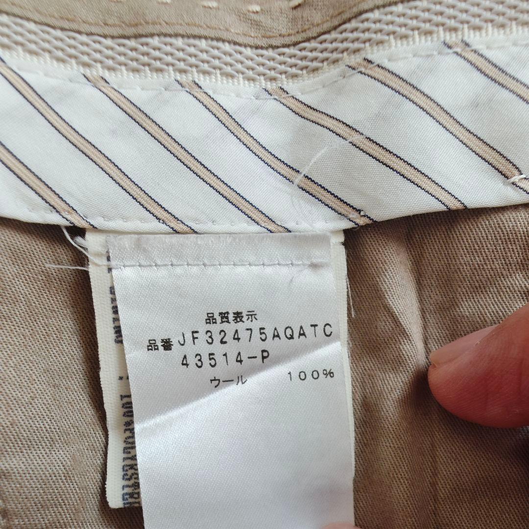 LARDINI ブラウンチェック ダブルブレストスーツ 46