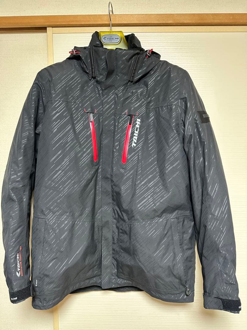 RS TAICHI モトレックウィンターパーカ　ブラック/レッド　XXL
