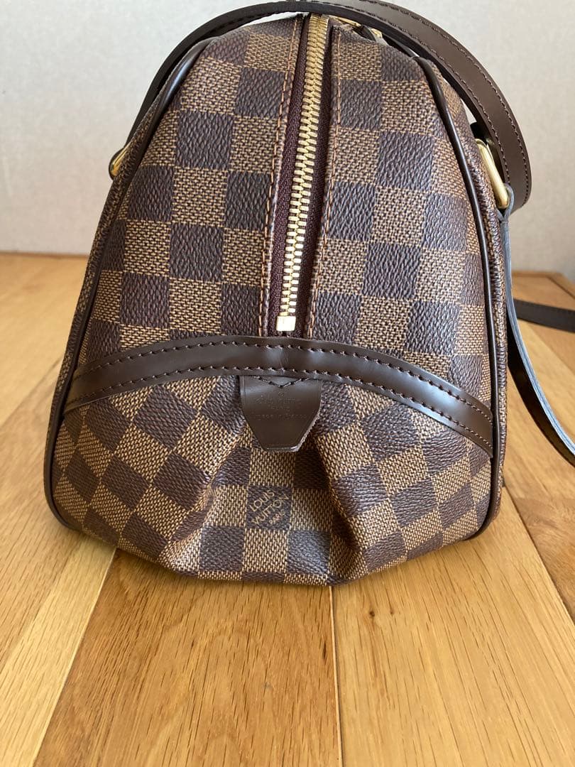 ルイ・ヴィトン　美品 ショルダーバッグ ダミエエベヌ リヴィントン