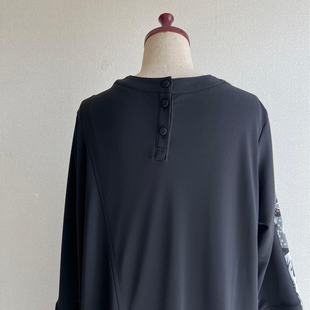 TOKUKO 1erVol トクコ 総柄 チュニック ブラック NA30