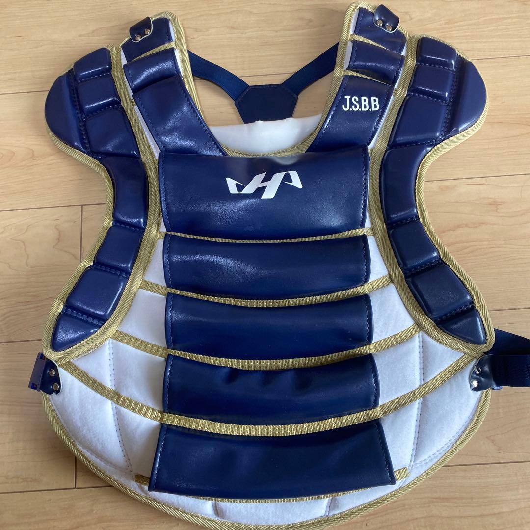 ハタケヤマ　キャッチャー防具　軟式　ヘルメット・収納袋付き