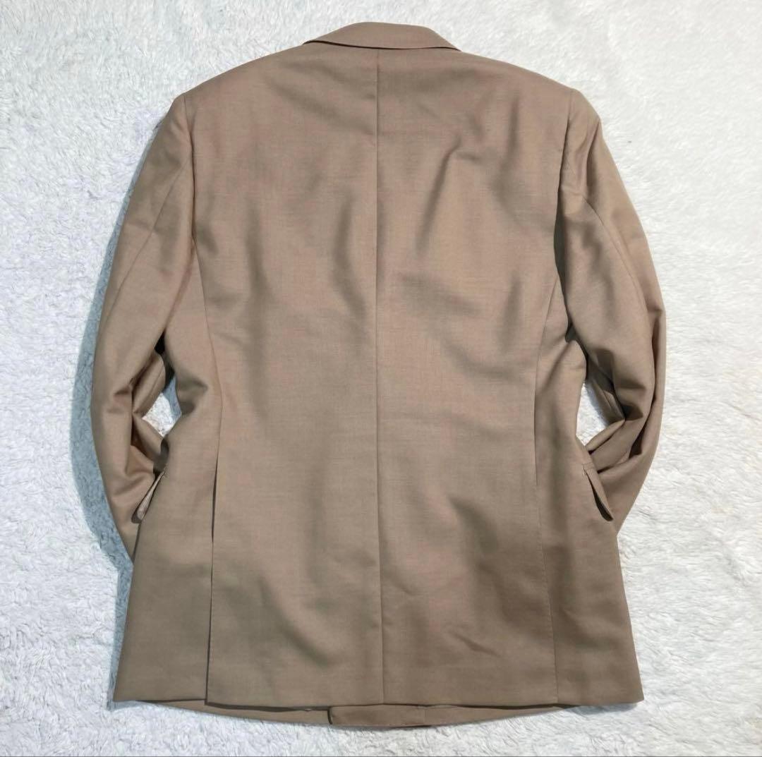 【極美品】 バーバリー スーツ ダブル ベージュ 金ボタン 背抜き A4 S