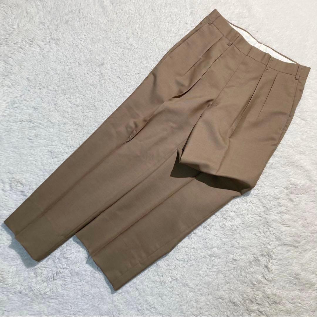 【極美品】 バーバリー スーツ ダブル ベージュ 金ボタン 背抜き A4 S