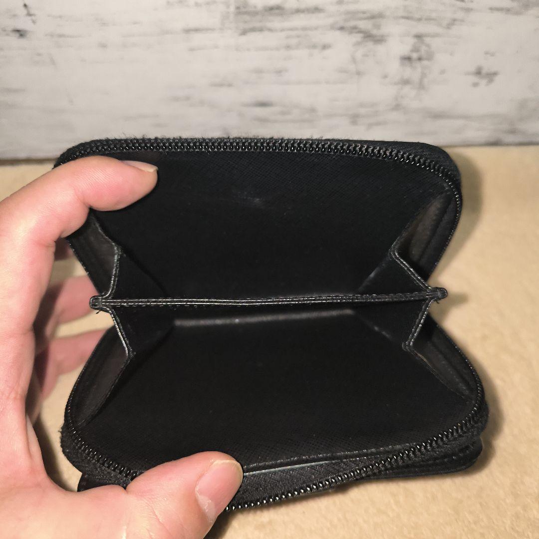 美品　PRADA ナイロン 二つ折り財布 黒
