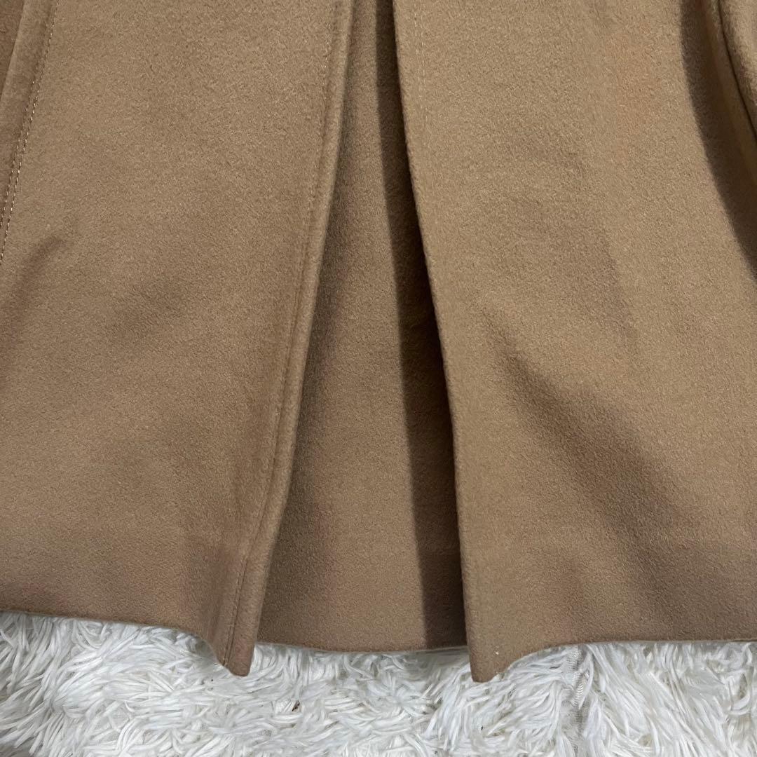 美品✨バーバリー ブルーレーベル　ラクーン ファー付きロングコート　ベージュ　M