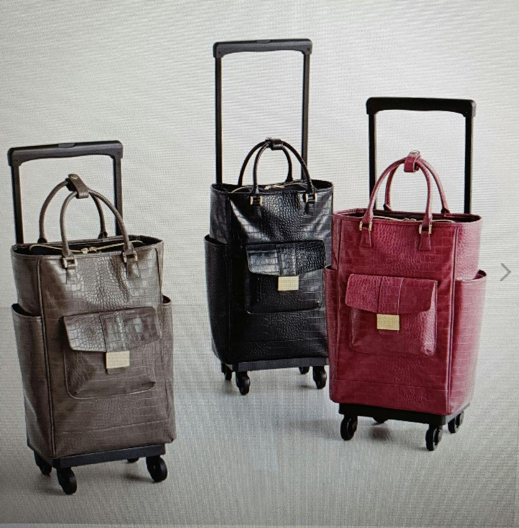 未使用スワニーキャリーケースクロコダイル型押し Ｌサイズ