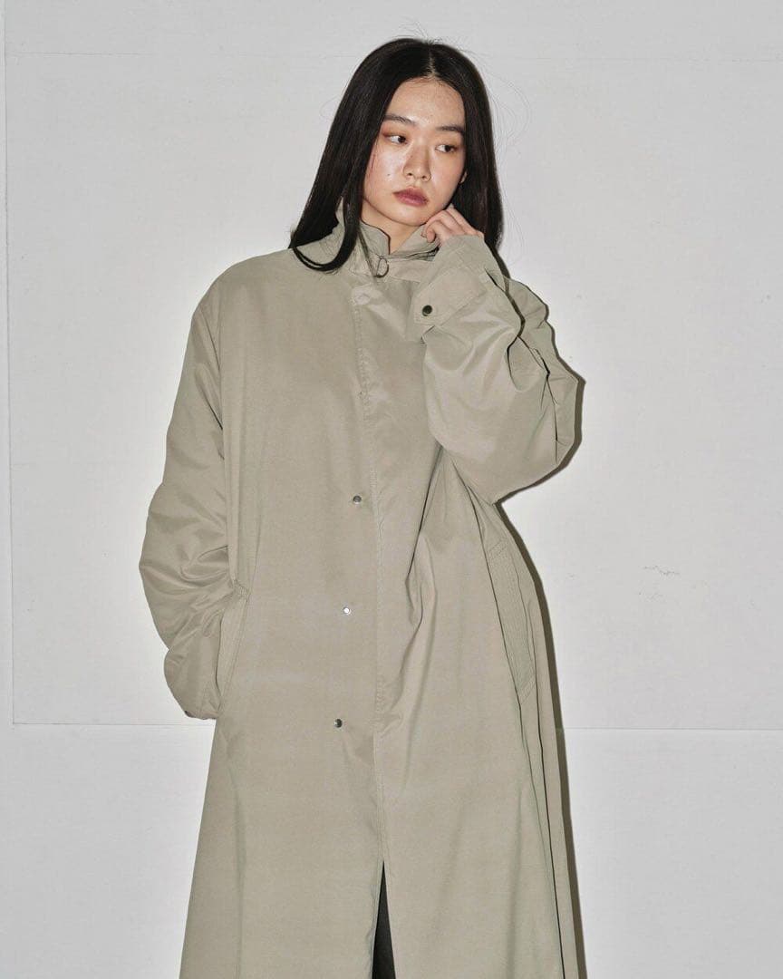 todayful Soutiencollar Trench Coat オリーブ