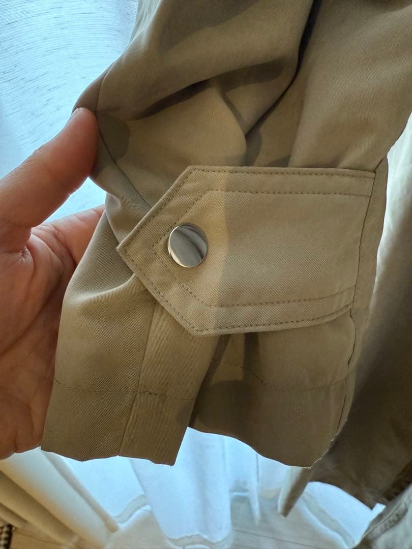 todayful Soutiencollar Trench Coat オリーブ