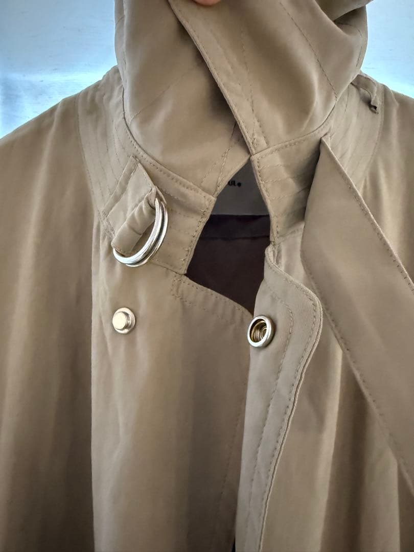 todayful Soutiencollar Trench Coat オリーブ