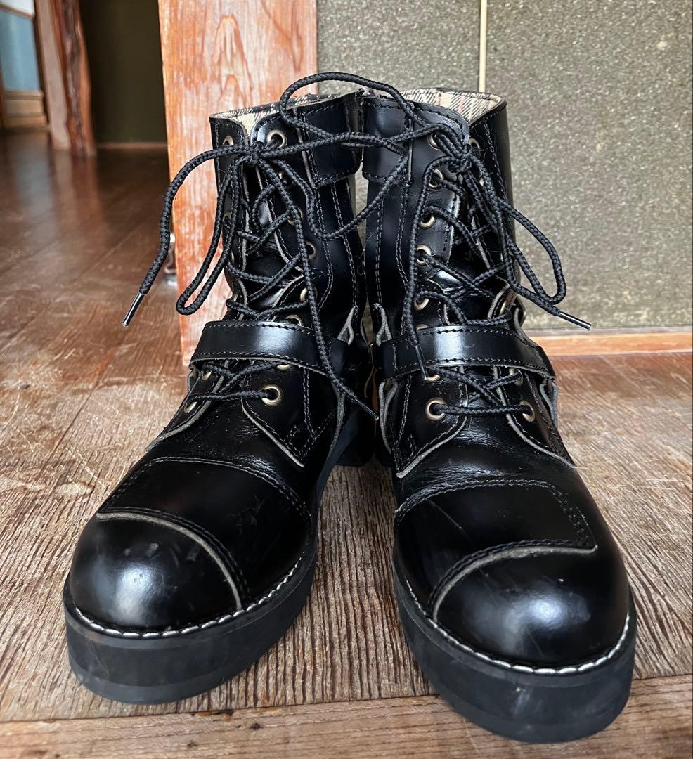 WILD WING 厚底バイクブーツ23.5cm