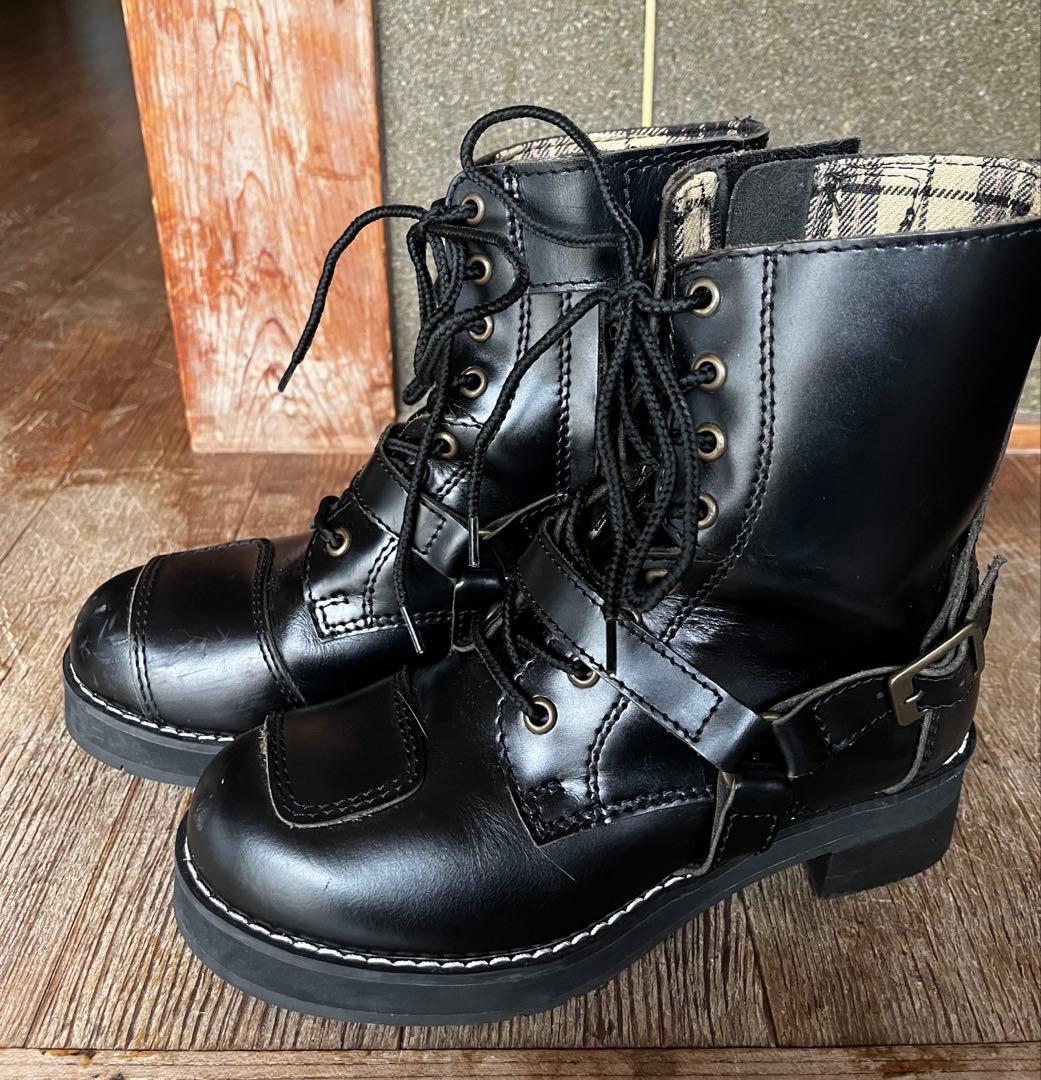 WILD WING 厚底バイクブーツ23.5cm