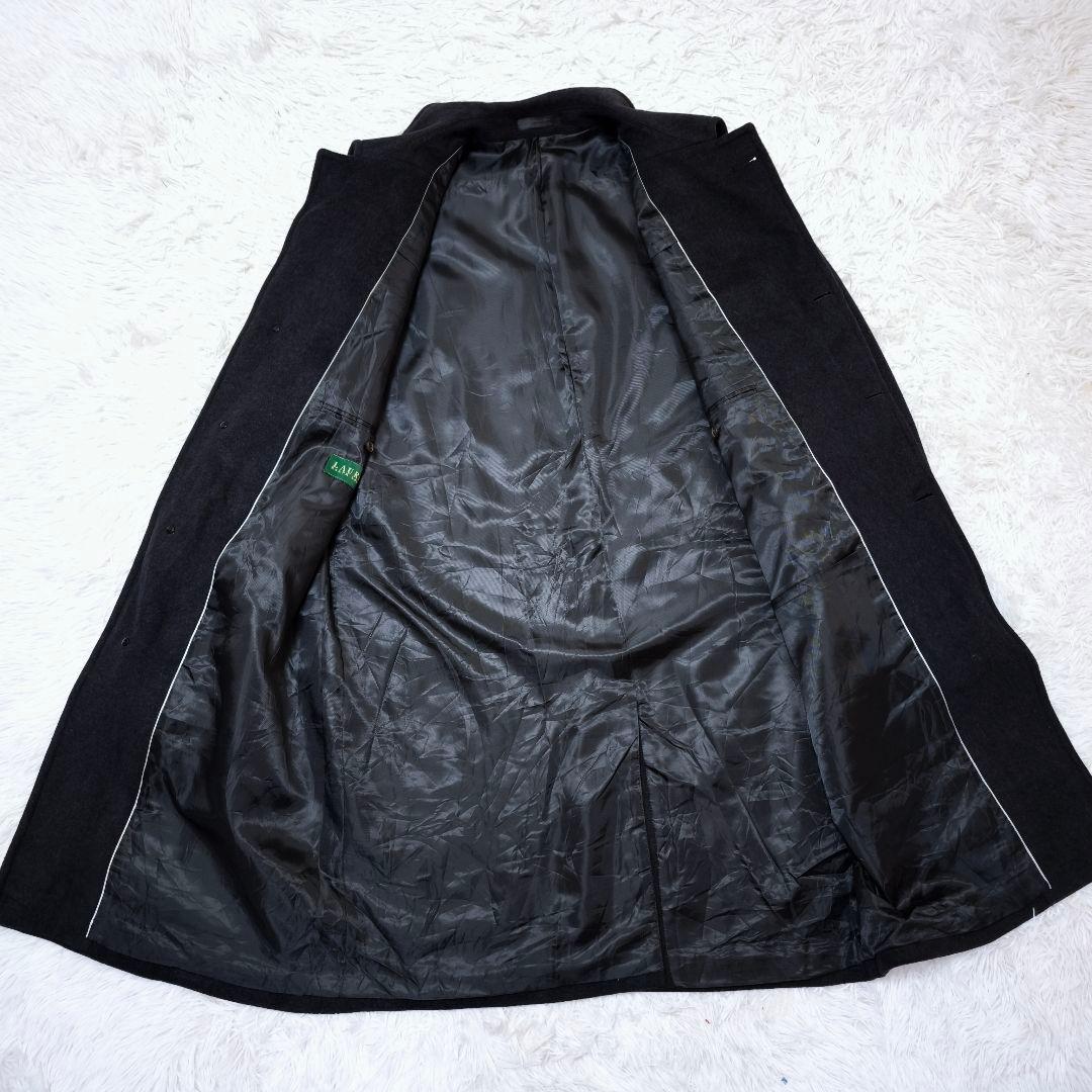 未使用ローレンラルフローレン カシミヤ混 タグ付きチェスターコート グレー 44