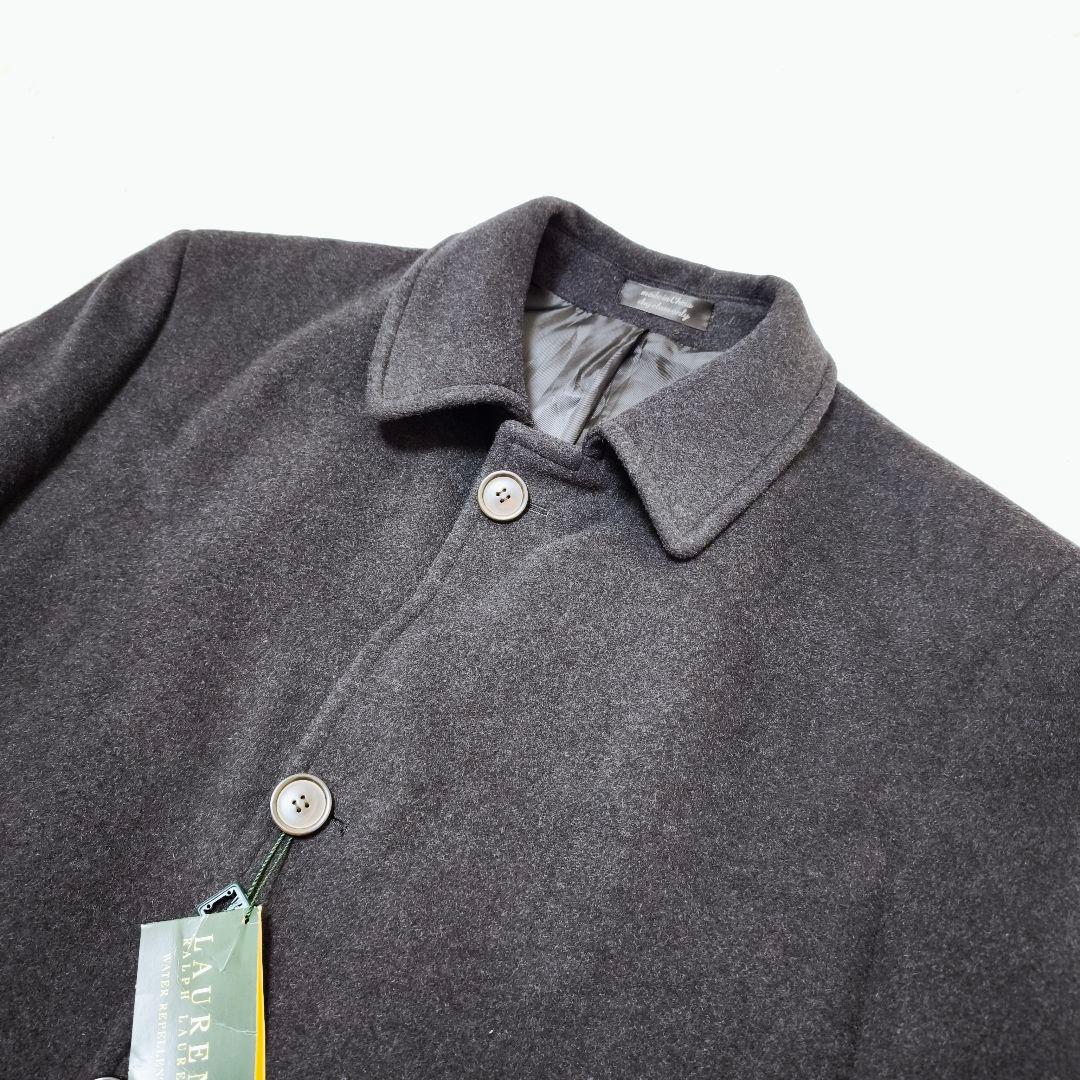 未使用ローレンラルフローレン カシミヤ混 タグ付きチェスターコート グレー 44